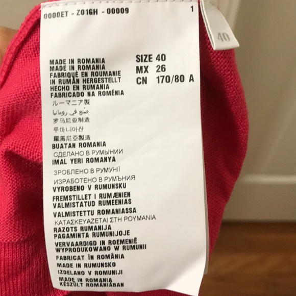 Miu Miu wool sweater pink ruffled 3/4 sleeves button up cardigan 40 small med - Picture 5 of 8